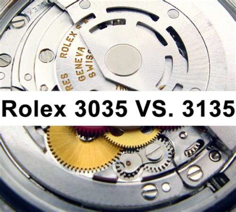 rolex movement chart|rolex caliber 3035 vs 3135.